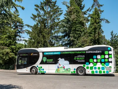 Elektormos busz Sopronban